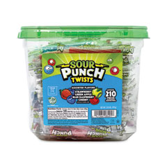 Sour Punch® Twists, Variety, 2.59 lb Tub, Approx. 210 Pieces, Delivered in 1-4 Business Days