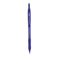 Paper Mate® Profile Gel Pen, Retractable, Bold 1 mm, Blue Ink, Translucent Blue Barrel, Dozen