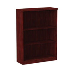 Alera® Alera Valencia Series Bookcase, Three-Shelf, 31.75w x 14d x 39.38h, Mahogany