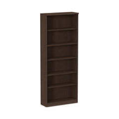 Alera® Alera Valencia Series Bookcase, Six-Shelf, 31.75w x 14d x 80.25h, Espresso