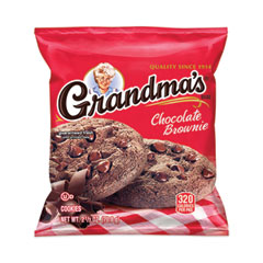 Grandma's® Big Chocolate Brownie, 2.5 oz Packet, 2 Brownies/Pack, 60 Packs/Carton, Ships in 1-3 Business Days