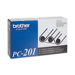 Brother PC-201 Thermal Transfer Print Cartridge, 450 Page-Yield, Black