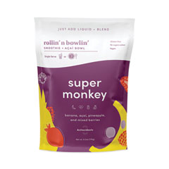 rollin' n bowlin' Super Monkey Acai Bowl, 6.3 oz Pouch, 4/Pack, Delivered in 1-4 Business Days