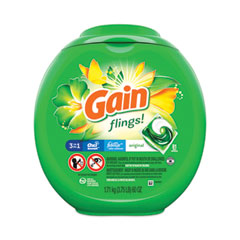 Gain® Flings Detergent Pods, Orginal, 81 Pods/Tub