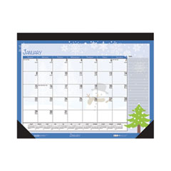 House of Doolittle™ 100% Recycled Seasonal Desk Pad Calendar
