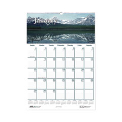 House of Doolittle™ Earthscapes Recycled Monthly Wall Calendar, Scenic Beauty Photography, 12 x 16.5, White Sheets, 12-Month (Jan-Dec): 2022