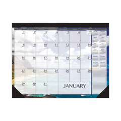 House of Doolittle™ 100% Recycled Earthscapes™ Seascapes Desk Pad Calendar