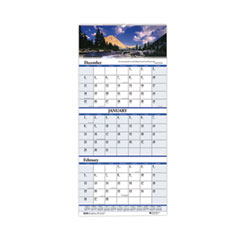 House of Doolittle™ Earthscapes™ 100% Recycled Scenic Three-Month Format Vertical Wall Calendar