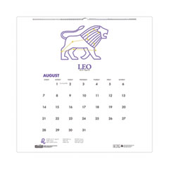House of Doolittle™ 100% Recycled Academic Zodiac Wall Calendar