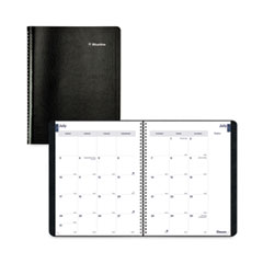 Blueline® Academic Monthly Planner, 11 x 8.5, Black Cover, 14-Month (July to Aug): 2023 to 2024