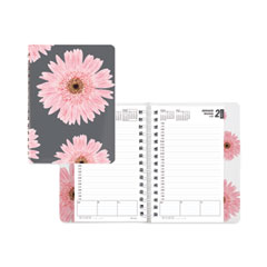 Brownline® Pink Ribbon Essential Daily Appointment Book, Pink Ribbon Artwork, 8 x 5, Pink Cover, 12-Month (Jan to Dec): 2023