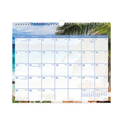 AT-A-GLANCE® Tropical Escape Wall Calendar, Tropical Escape Photography, 15 x 12, Pale Blue/Multicolor Sheets, 12-Month (Jan to Dec): 2023