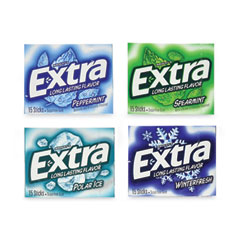 Wrigley's® Extra Sugar-Free Gum Mint Variety Pack, Assorted, 15 Sticks/Pack, 18 Packs/Box, Delivered in 1-4 Business Days