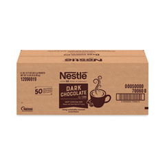 Nestlé® Hot Cocoa Mix, Dark Chocolate, 0.71 Packets, 50 Packets/Box, 6 Boxes/Carton