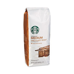 Starbucks® Whole Bean Coffee, Pike Place Roast, 1 lb Bag, 6/Carton