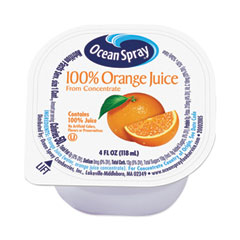 Ocean Spray® 100% Juice, Orange, 4 oz Cup, 48/Box, Ships in 1-3 Business Days