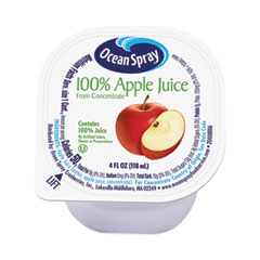 Ocean Spray® 100% Juice, Apple, 4 oz Cup, 48/Box, Delivered 1-4 Business Days