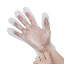 8415016922644, SKILCRAFT Powder-Free Polyethylene Food Service Gloves, Clear, Large, 200/Box