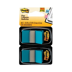 Post-it® Flags Standard Page Flags in Dispenser, Blue, 50 Flags/Dispenser, 2 Dispensers/Pack