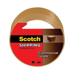 Scotch® 3750 Commercial Grade Packaging Tape, 3" Core, 1.88" x 54.6 yds, Tan