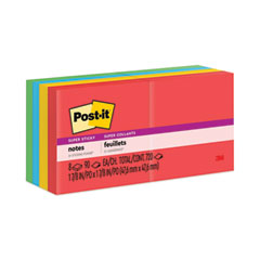 Post-it® Notes Super Sticky Pads in Playful Primary Collection Colors, 2" x 2", 90 Sheets/Pad, 8 Pads/Pack