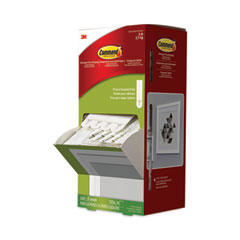 Command™ Picture Hanging Strips, Cabinet Pack, Removable, Holds Up to 6 lbs per Pair, 0.75 x 2.75, White, 4/Set, 50 Sets/Carton