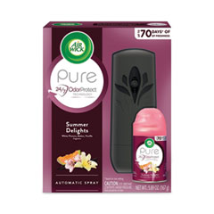 Air Wick® Freshmatic Life Scents Starter Kit, Summer Delights, 5.89 oz Aerosol Spray, 4/Carton