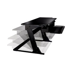 3M™ Precision Standing Desk, 42" x 23.2" x 6.2" to 20", Black