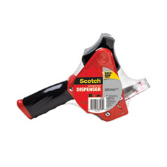 Scotch® Pistol Grip Packaging Tape Dispenser, 3" Core, For Rolls Up to 2" x 60 yds, Red