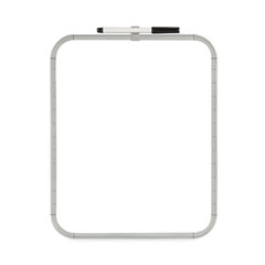 MasterVision® Magnetic Dry Erase Board, 11 x 14, White Plastic Frame