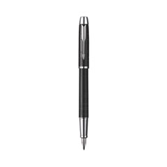 Parker® IM Premium Roller Ball Pen, Stick, Fine 0.7 mm, Black Ink, Black/Chrome Barrel