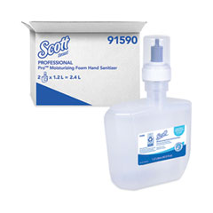Scott® Pro Moisturizing Foam Hand Sanitizer, 1,200 mL Cassette, Fruity Cucumber Scent, 2/Carton