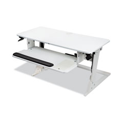 3M™ Precision Standing Desk, 35.4" x 23.2" x 6.2" to 20", White