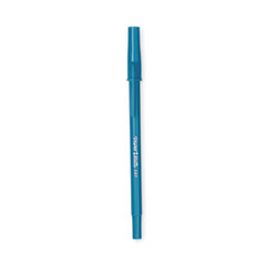 Paper Mate® Write Bros. Ballpoint Pen, Stick, Fine 0.8 mm, Blue Ink, Blue Barrel, 12/Pack