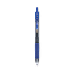Pilot® G2 Premium Gel Pen, Retractable, Fine 0.7 mm, Blue Ink, Smoke Barrel, 2/Pack