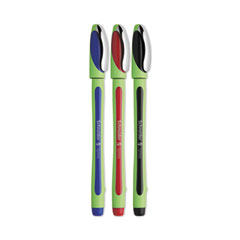 Pack of 3 Pens Black/Red/Blue 1 Xpress Fineliner 0.8mm Porous Point Pen 