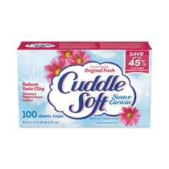 Snuggle® Fabric Softener Sheets, Fresh Scent, 100 Sheets/Box, 6 Boxes/Carton