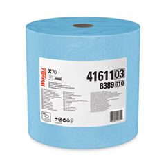 WypAll® X70 Cloths, Jumbo Roll, 12.4 x 12.2, Blue, 870/Roll