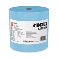 WypAll® X80 Cloths with HYDROKNIT, Jumbo Roll, 12.4 x 12.2, Blue, 475/Roll