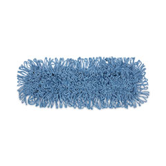 Boardwalk® Mop Head, Dust, Looped-End, Cotton/Synthetic Fibers, 24 x 5, Blue