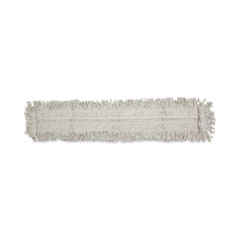 Boardwalk® Mop Head, Dust, Disposable, Cotton/Synthetic Fibers, 48 x 5, White