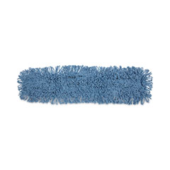 Boardwalk® Dust Mop Head, Cotton/Synthetic Blend, 36 x 5, Looped-End, Blue