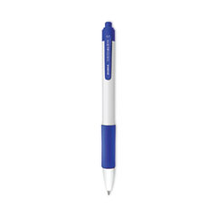 Zebra® Sarasa Dry X20+ Gel Pen, Retractable, Fine 0.7 mm, Blue Ink, White/Blue Barrel, Dozen