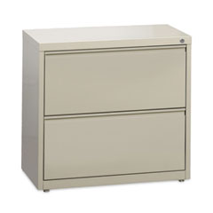 Hirsh Industries® Lateral File Cabinet, 2 Letter/Legal/A4-Size File Drawers, Putty, 30 x 18.62 x 28
