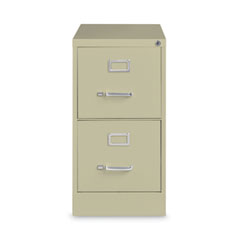 Hirsh Industries® Vertical Letter File Cabinet, 2 Letter-Size File Drawers, Putty, 15 x 26.5 x 28.37