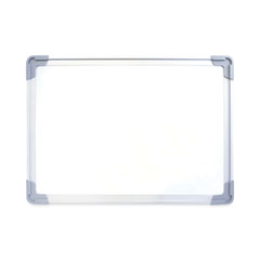 Flipside Dual-Sided Desktop Dry Erase Board, 18 x 12, White Surface, Silver Aluminum Frame