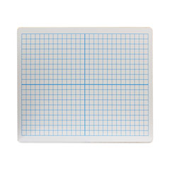 Flipside Graphing Two-Sided Dry Erase Board, 12 x 9, White Surface, 12/Pack