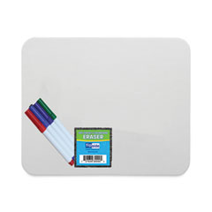 Flipside Magnetic Dry Erase Board Set, 12 x 9, White Surface, 12/Pack
