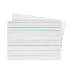 Flipside Two-Sided Red & Blue Ruled Dry Erase Board