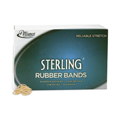 Alliance® Sterling Rubber Bands, Size 8, 0.03" Gauge, Crepe, 1 lb Box, 7,100/Box